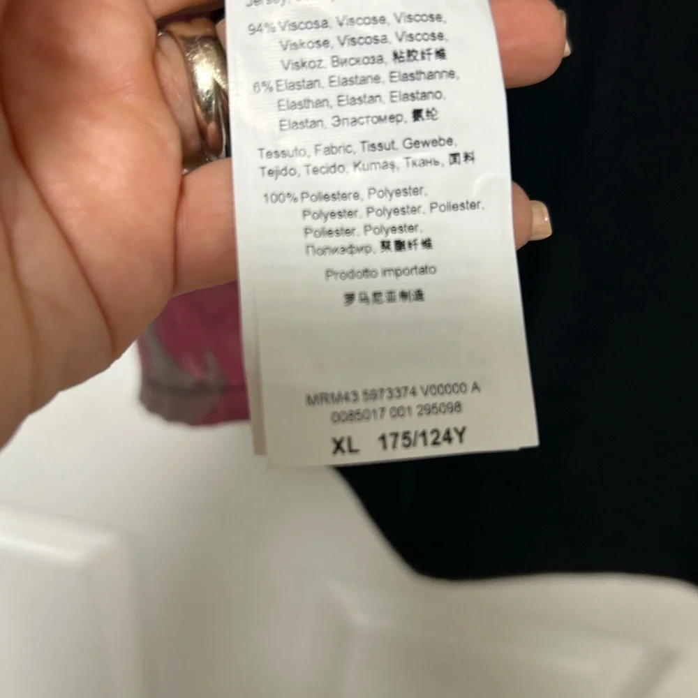 Marina Rinaldi Sport Black  Floral Top Kimono Sleeves Size XL - Picture 5 of 10